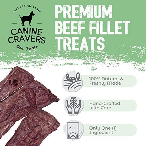 Premium Beef Fillets Dog Treats 5.3 oz Bag