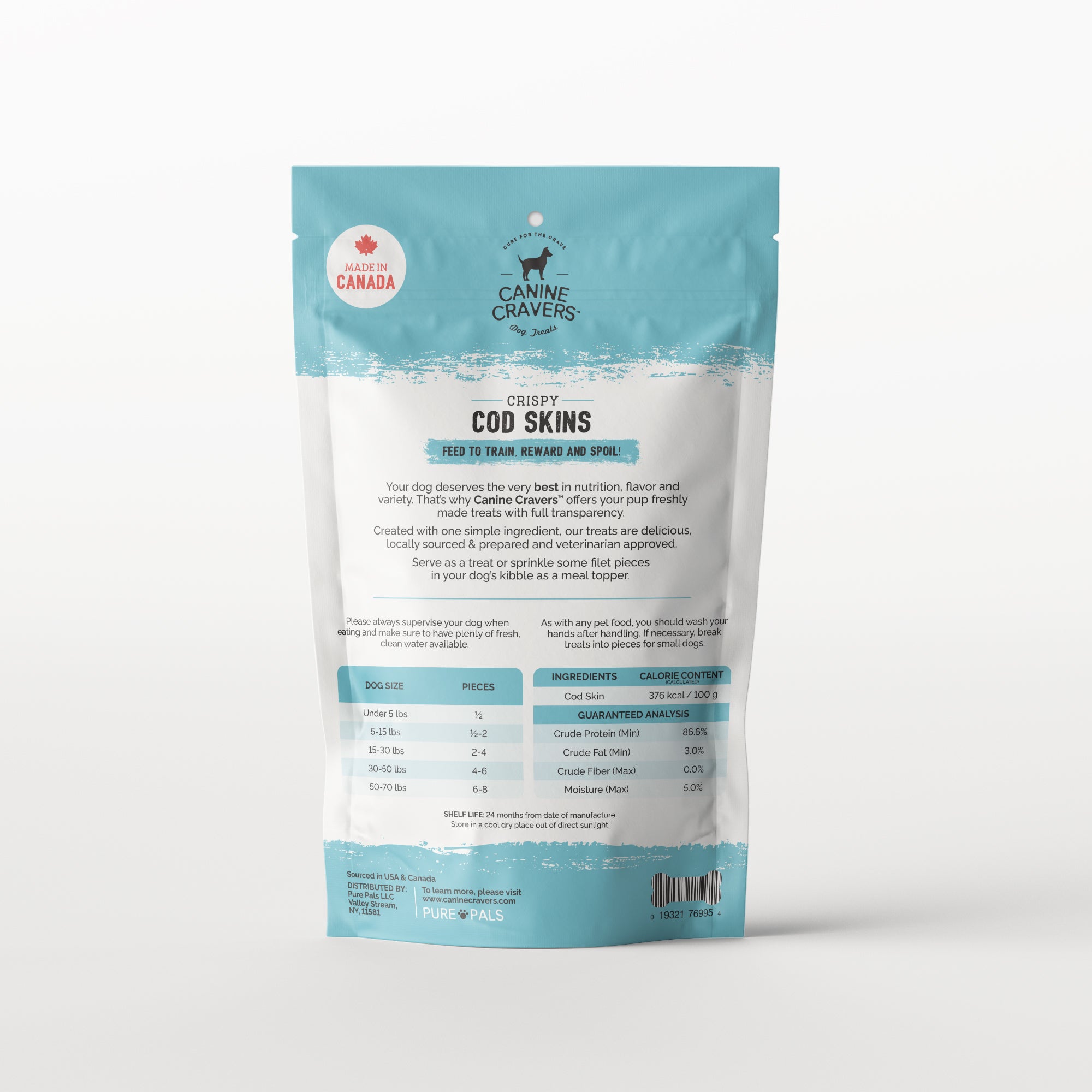 Canine Cravers Cod Skins Packaging
