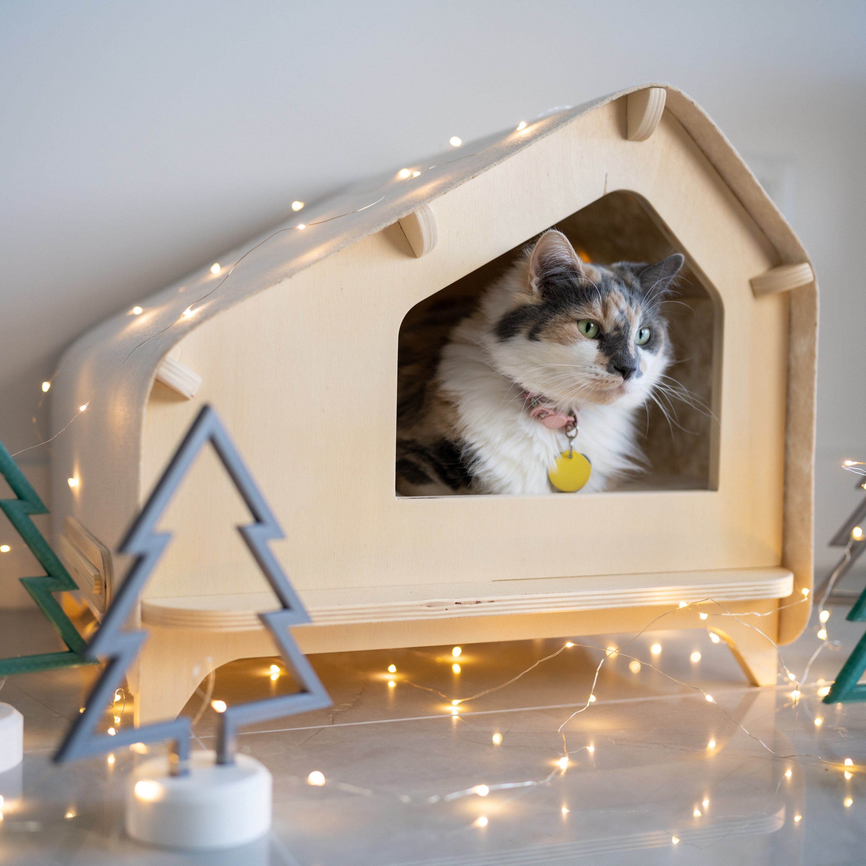 Rawry Pet Houses Luxe Cabin - Cream Medium / Rawry Pet Houses Luxe Cabin - Cream XL