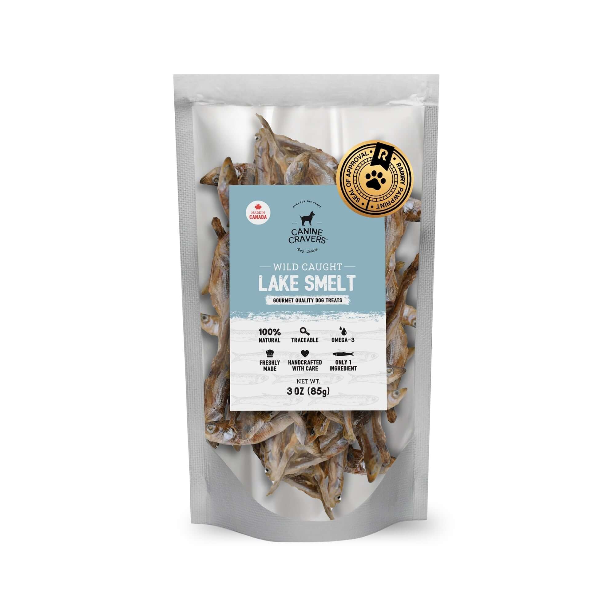 Wild Caught Lake Smelt 3 oz Bag