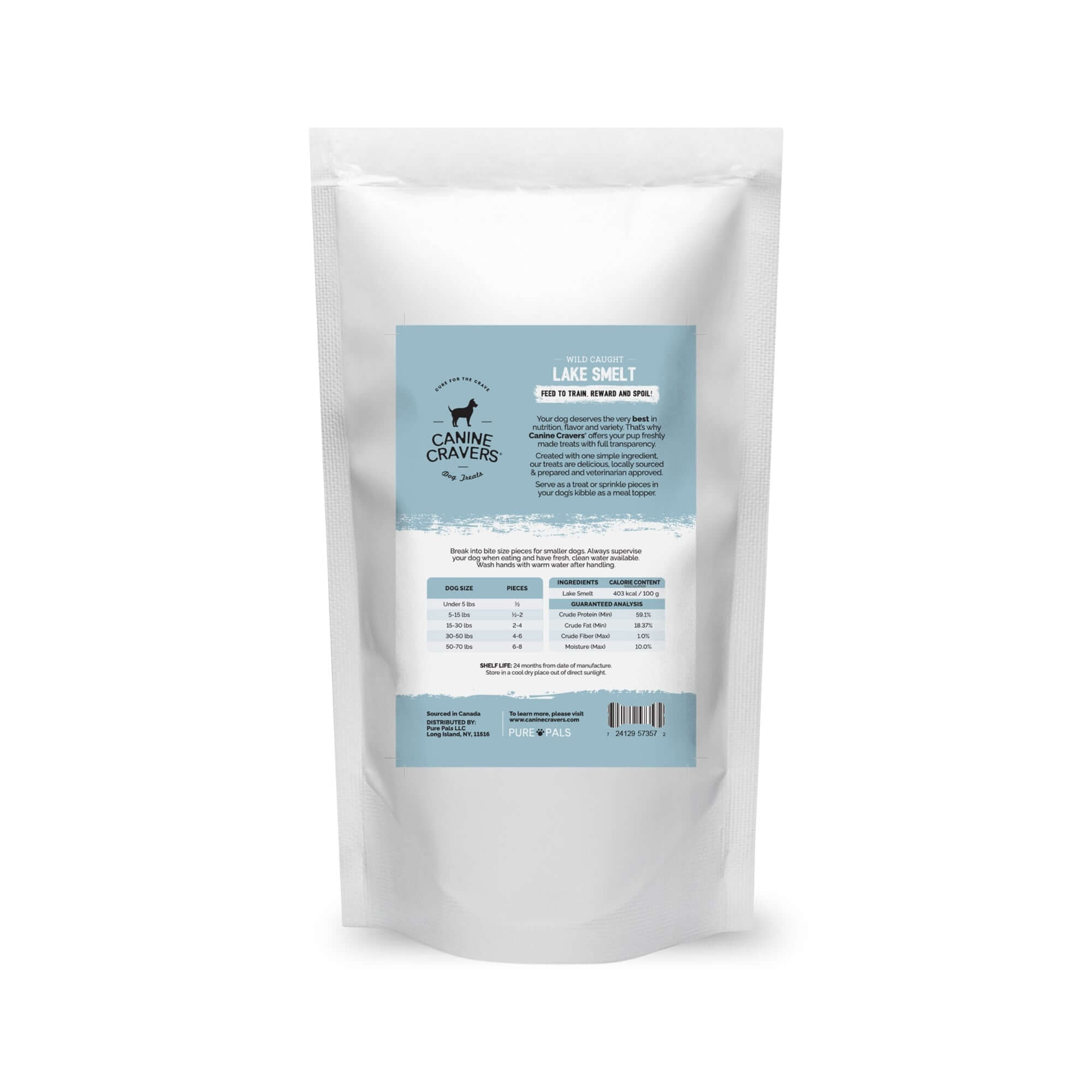 Wild Caught Lake Smelt 3 oz Bag