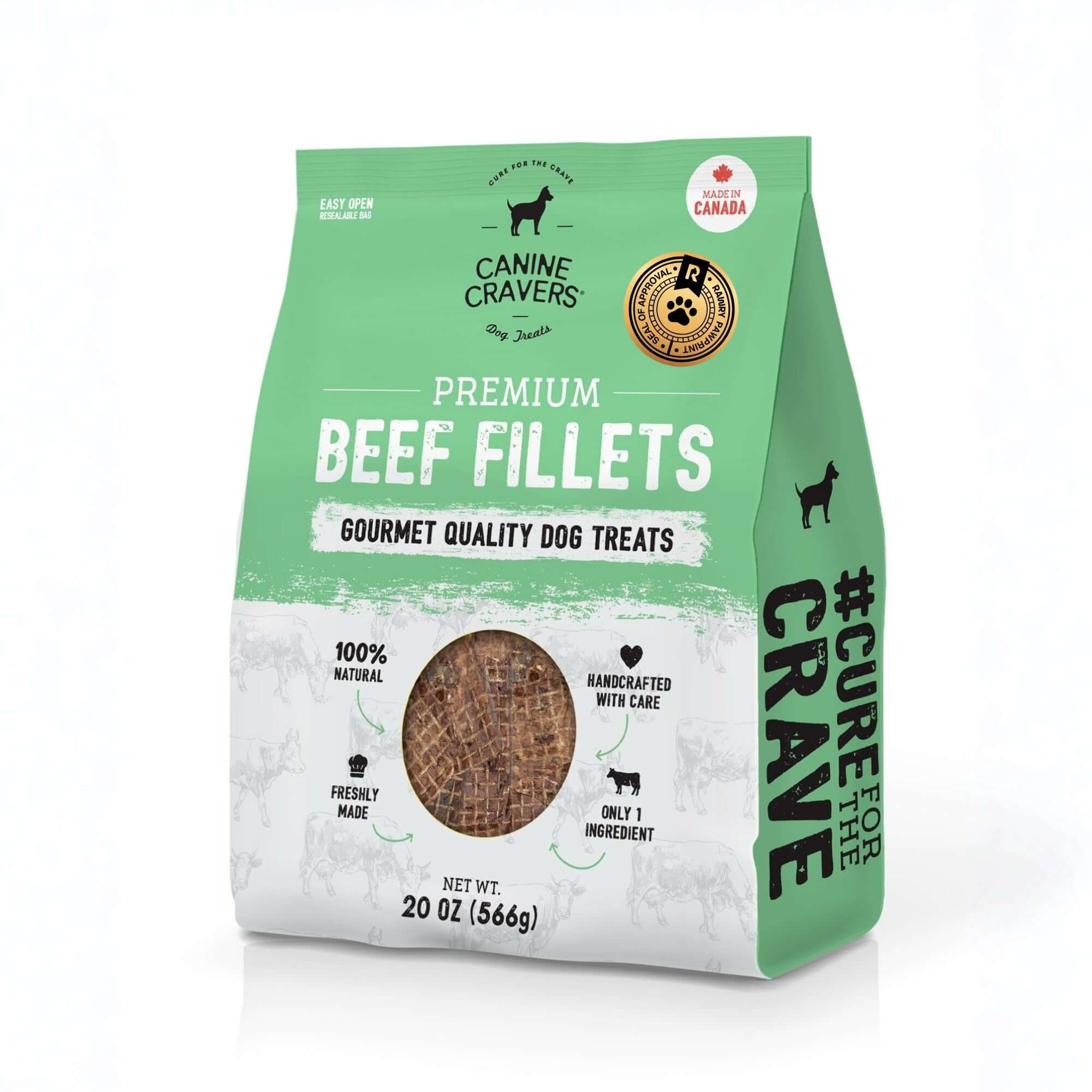 Premium Beef Fillets Dog Treats 20 oz Big Bag