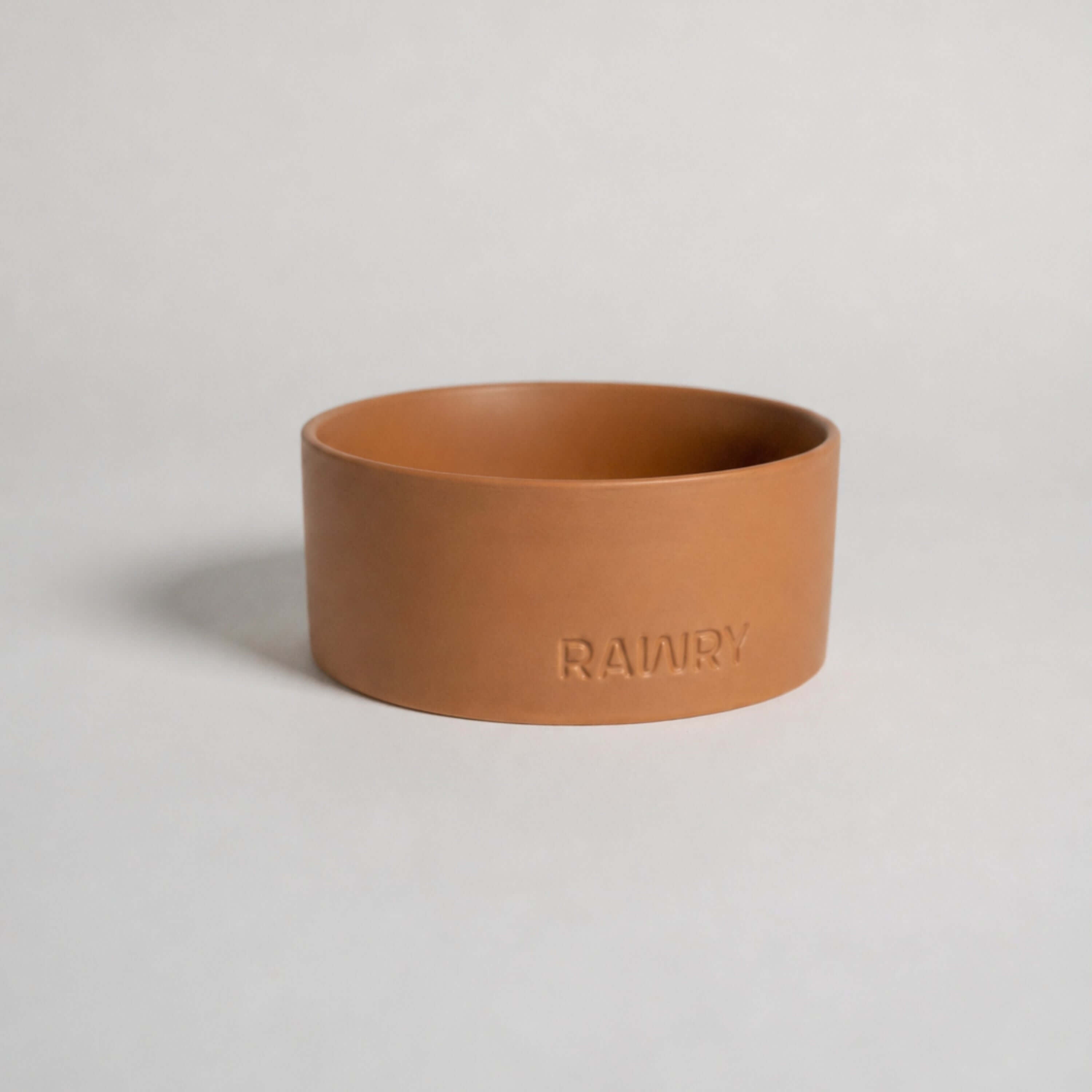 Rawry Ceramic Pet Bowl Size Guide: Clay - Large