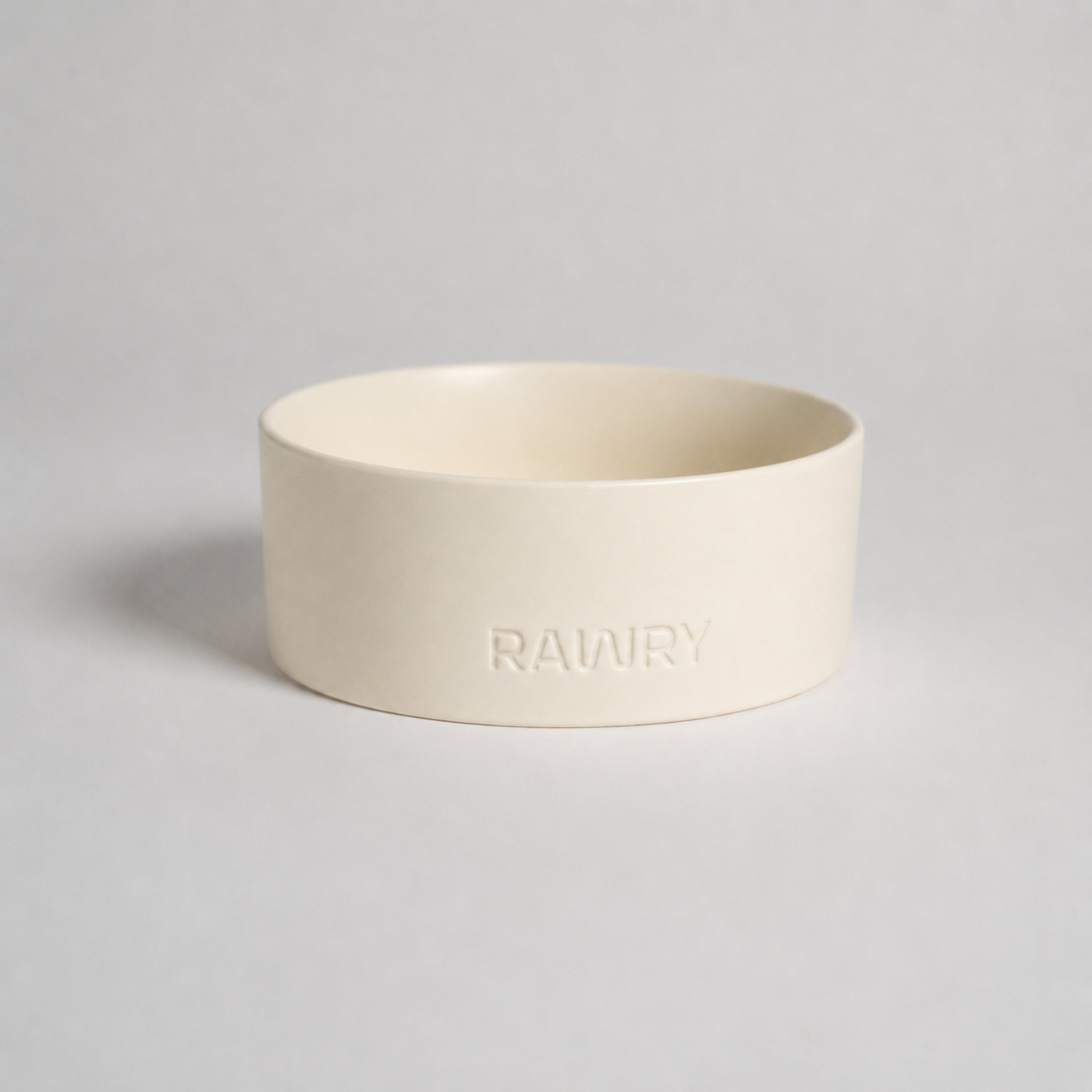 Rawry Ceramic Pet Bowl Size Guide: Bone - Medium