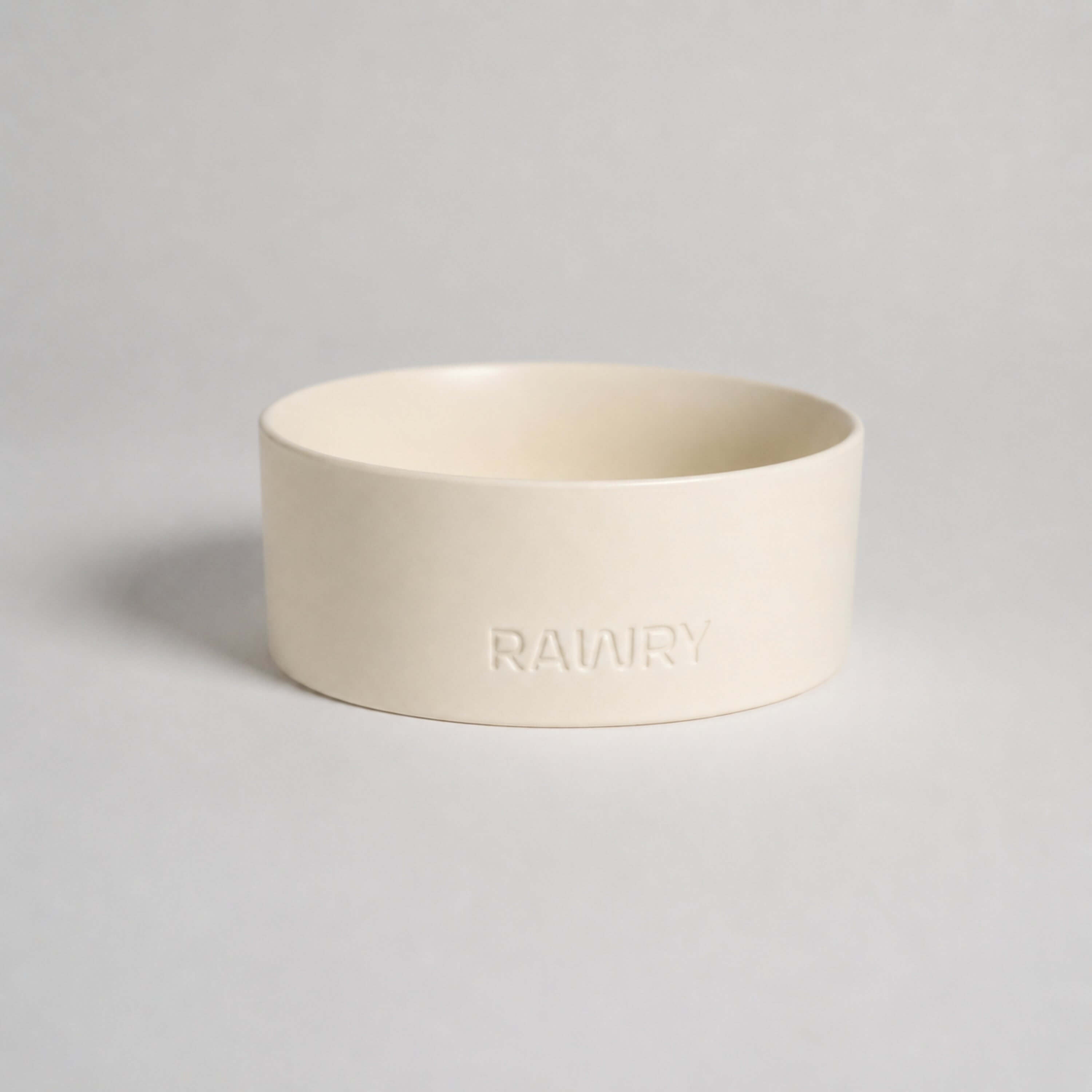 Rawry Ceramic Pet Bowl Size Guide: Bone - Medium