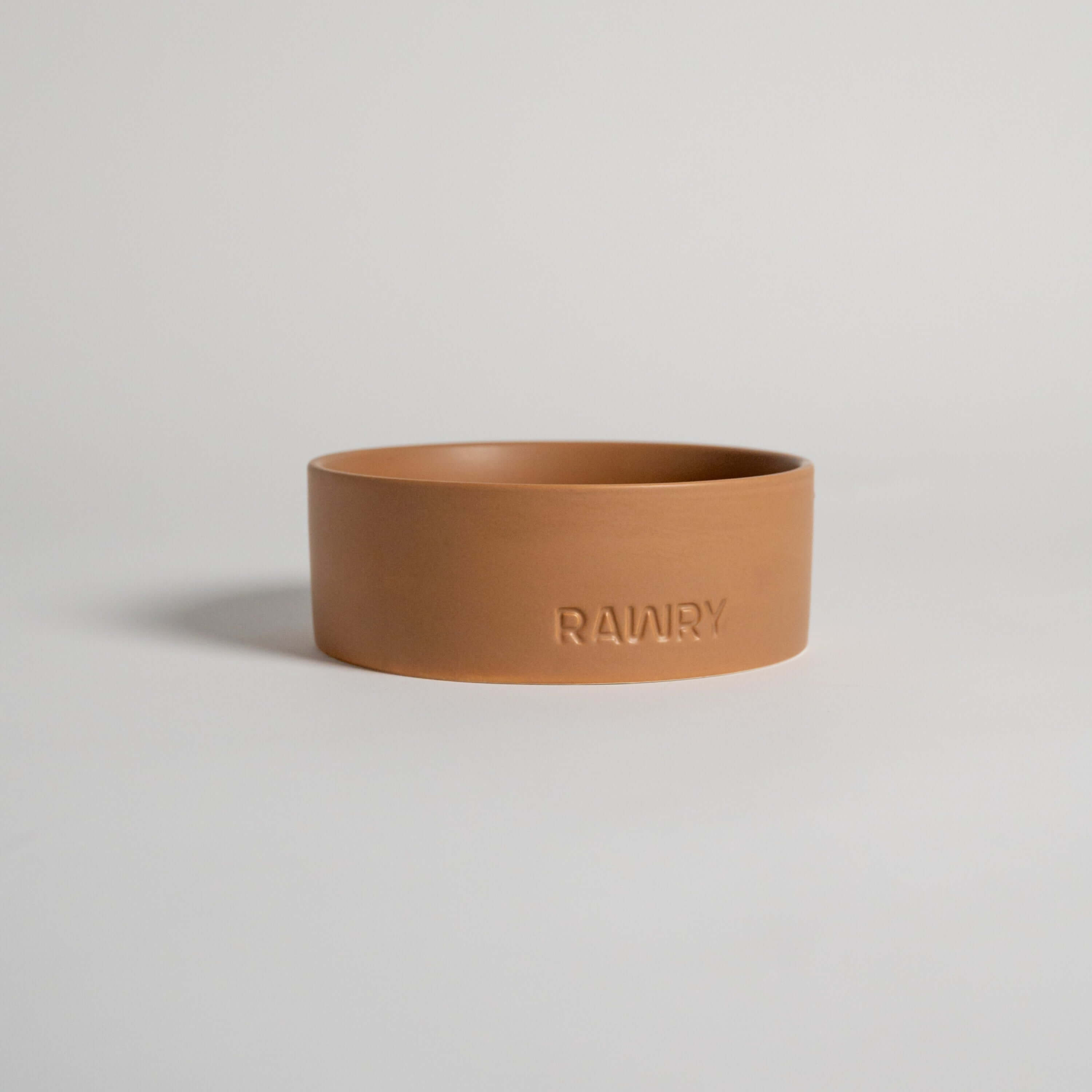 Rawry Ceramic Pet Bowl Size Guide: Clay - Medium