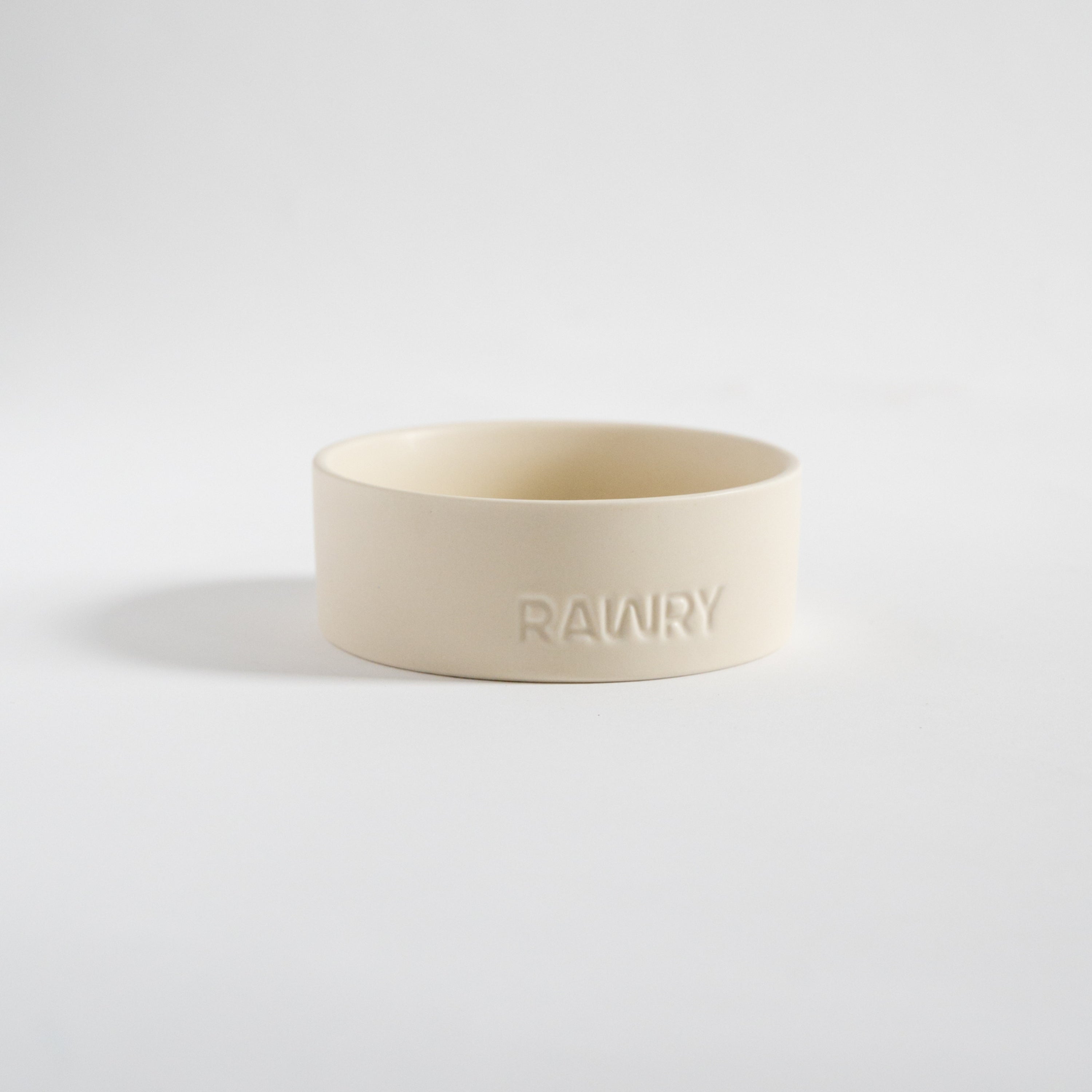 Rawry Ceramic Pet Bowl Size Guide: Bone - Small