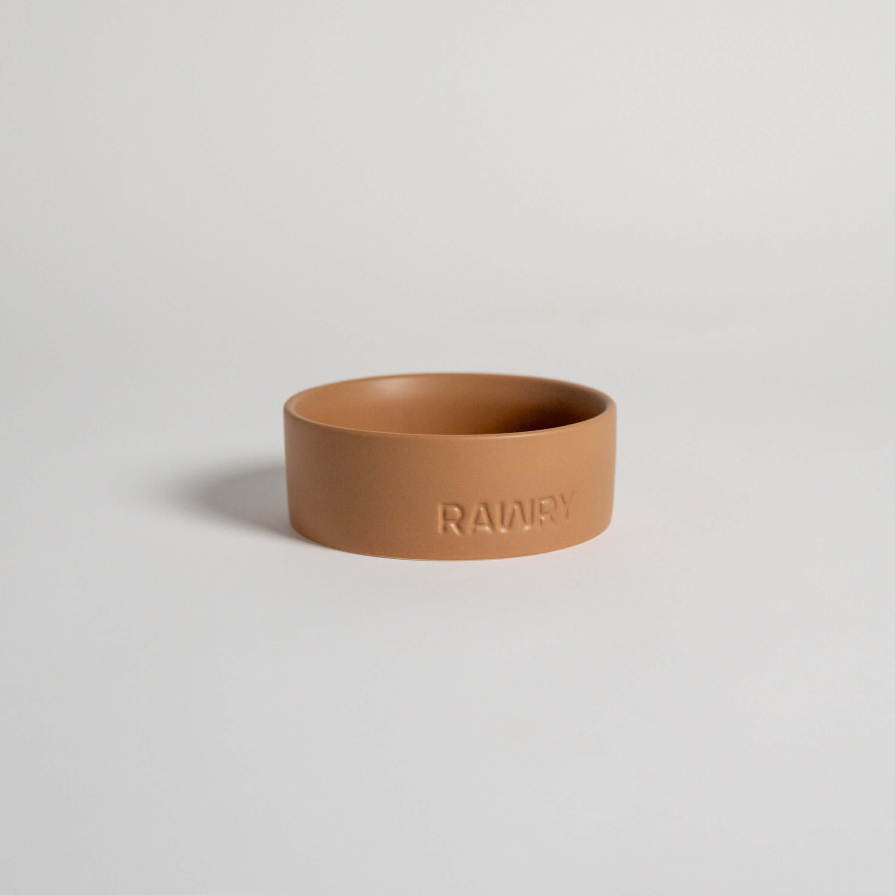 Rawry Ceramic Pet Bowl Size Guide: Clay - Small