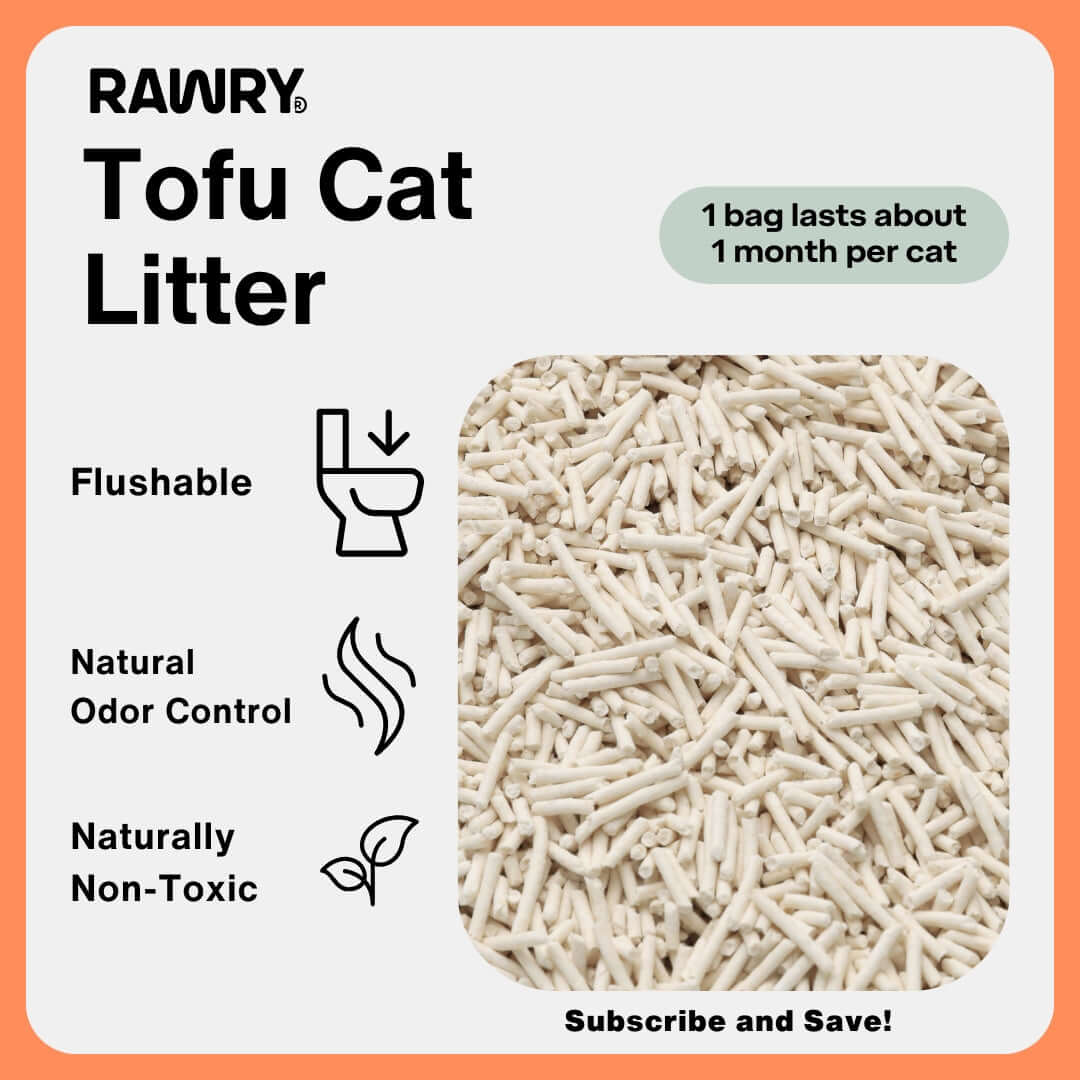 Rawry Cat Litter 1 Bag Tofu Cat Litter - 3 bags, 5 bags