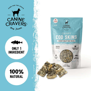Canine Cravers Cod Skins Packaging