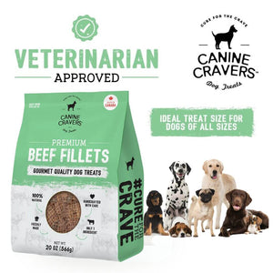 Premium Beef Fillets Dog Treats 20 oz Big Bag