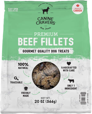 Premium Beef Fillets Dog Treats 20 oz Big Bag