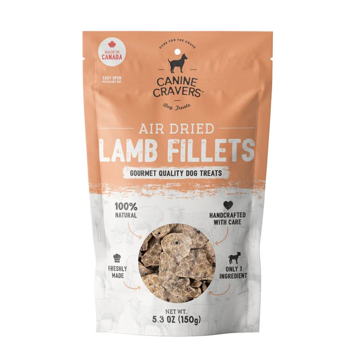 Premium Lamb Fillet Dog Treats 5.3 oz Bag