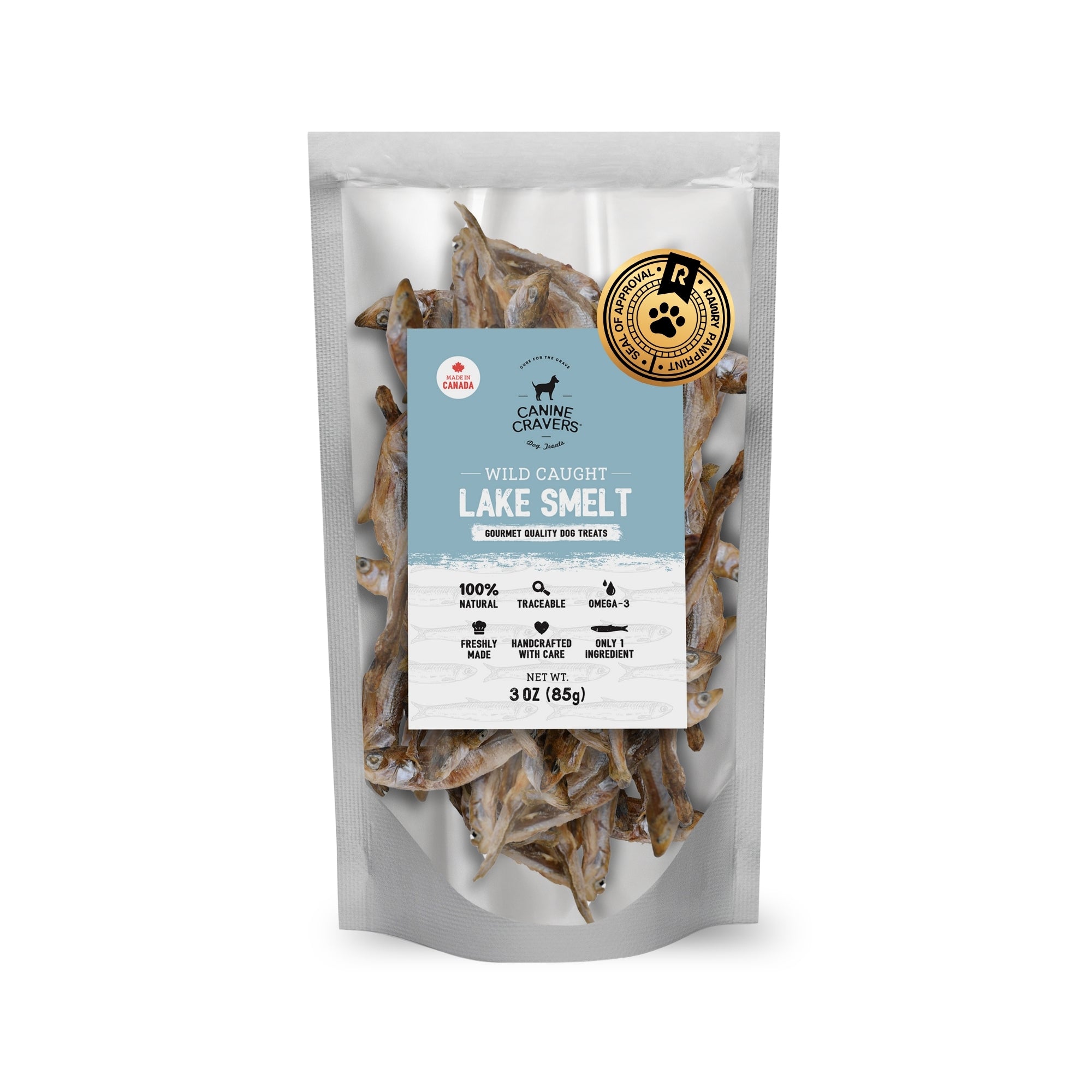Wild Caught Lake Smelt 3 oz Bag