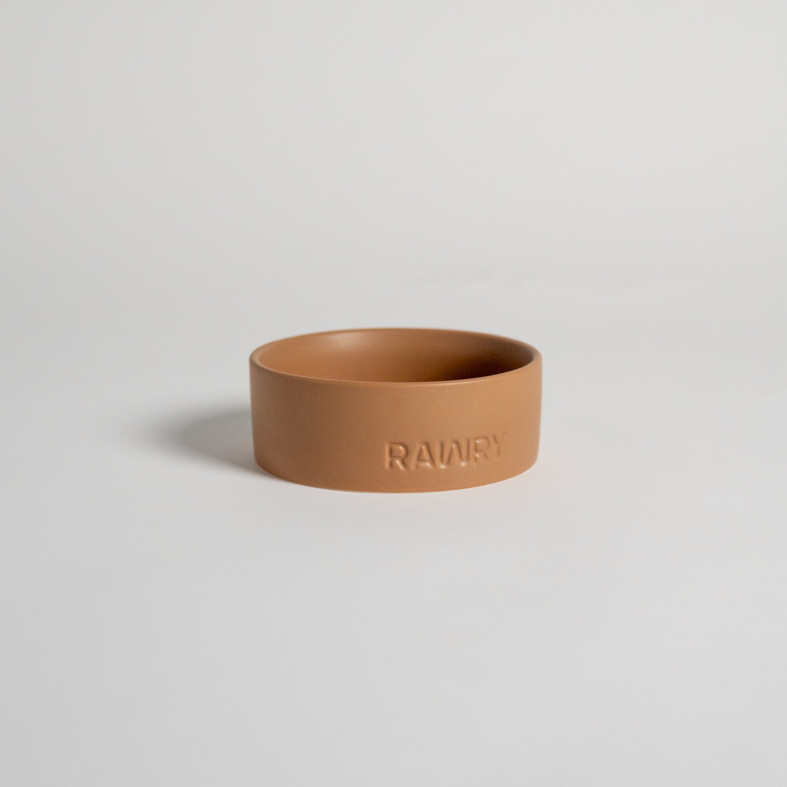 Rawry Ceramic Pet Bowl Size Guide: Clay - Small