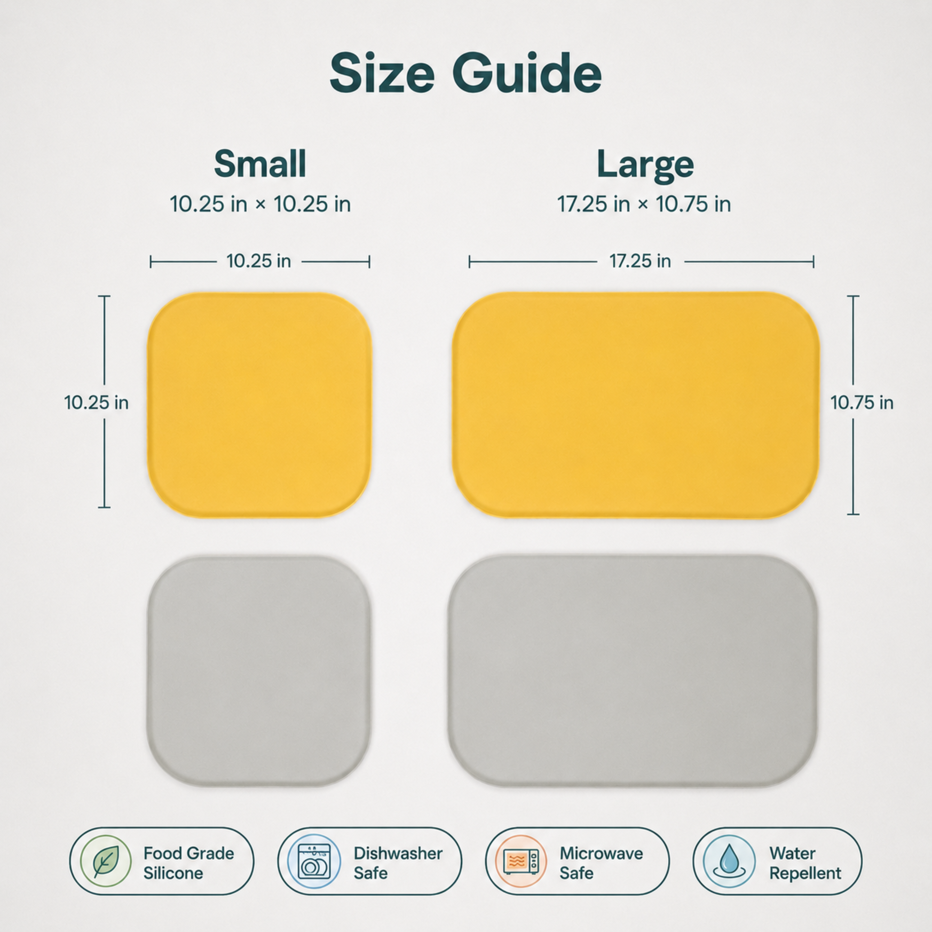 Butter - Small, Grey - Small; Butter - Large, Grey - Large