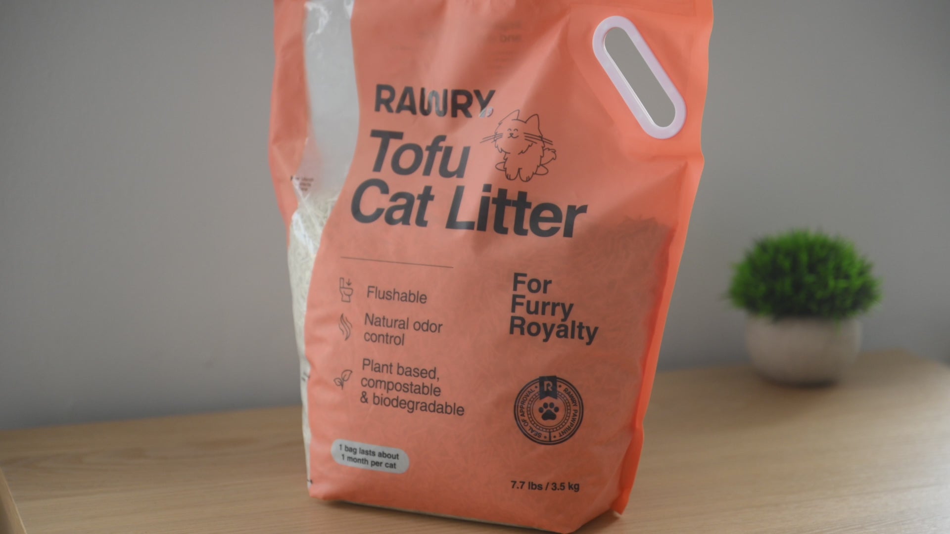 Rawry Cat Litter 1 Bag Tofu Cat Litter - 3 bags, 5 bags