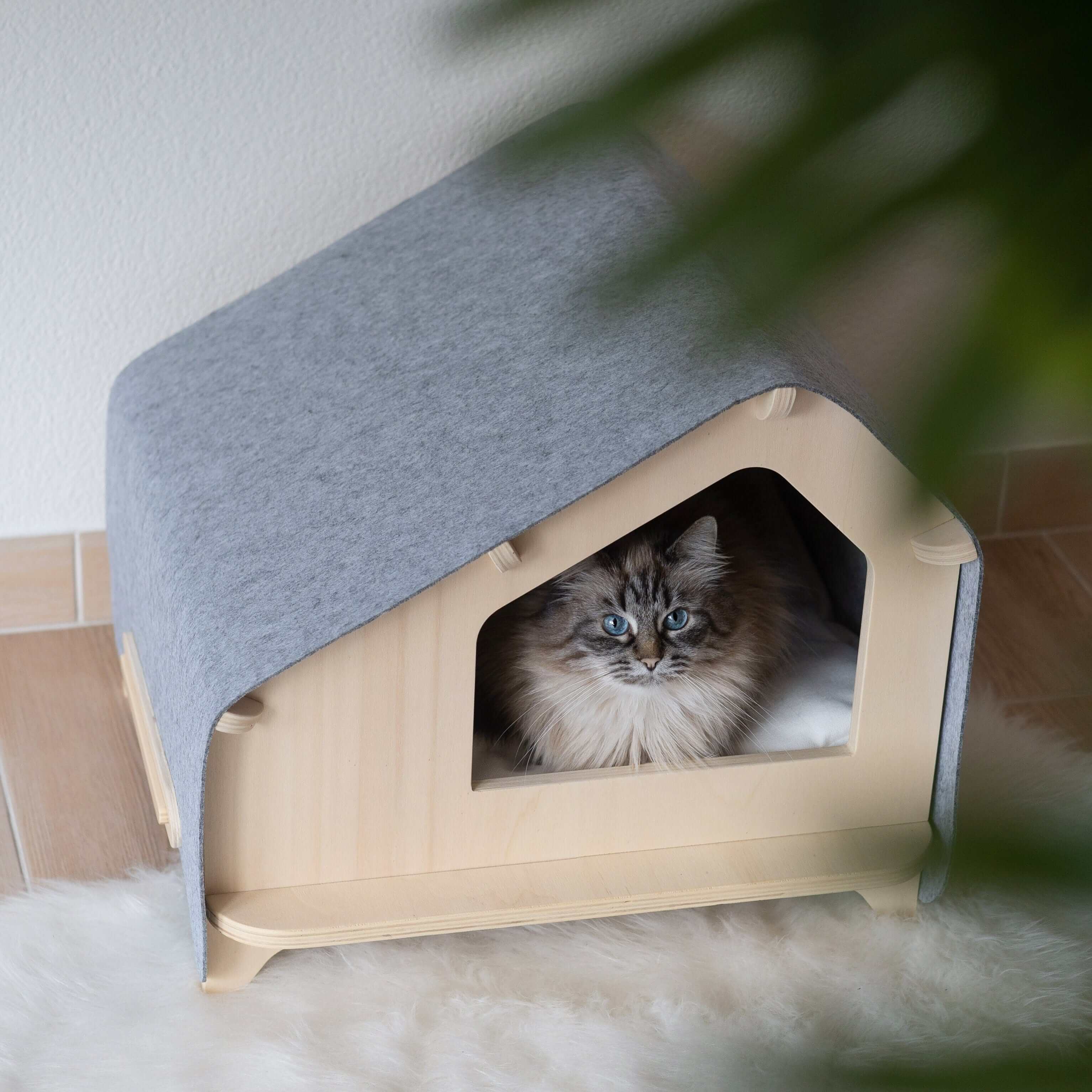 Rawry Pet Houses Luxe Cabin - Light Grey Medium / Rawry Pet Houses Luxe Cabin - Light Grey XL